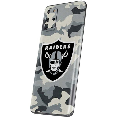NFL Las Vegas Raiders Camo Galaxy S20 Plus Skin